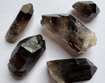 You Pick Smoky Quartz Points, A Grade Healing Crystals - Please Read FULL Description