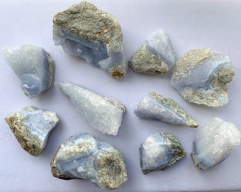 Rough/Raw NAMIBIAN Blue Lace Agate Stones - Please Read FULL Description