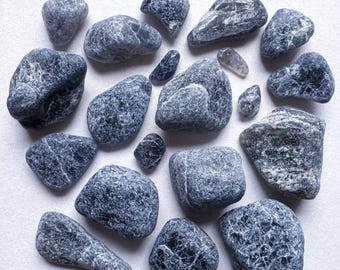 Tumbled Iolite Cordierite Healing Crystals, Palm/Pocket Stones - Please Read FULL Description