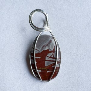 Handmade Wire Wrapped Noreena Jasper Gemstone Pendant/Necklace - Please Read FULL Description