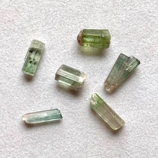 You Pick Rough/Raw INDIVIDUAL Natural Watermelon Tourmaline Rods/Bars - Please Read FULL Description