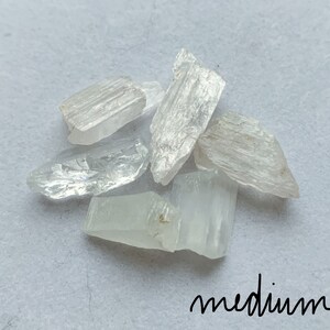 A photo of all of the medium stones against a white background.