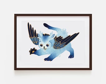 Impression de griffonnage aquarelle