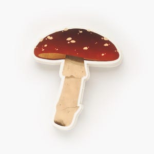 Ensemble d'autocollants en forme de champignon | Autocollants colorés en vinyle