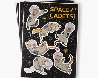 Space Cadets Sticker Bogen