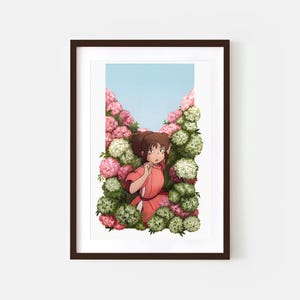 Jardín de Chihiro / Arte mural ilustrado