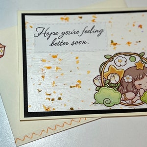 Get well soon card/handmade greeting card
