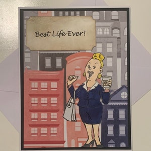 Best life ever greeting card/handmade