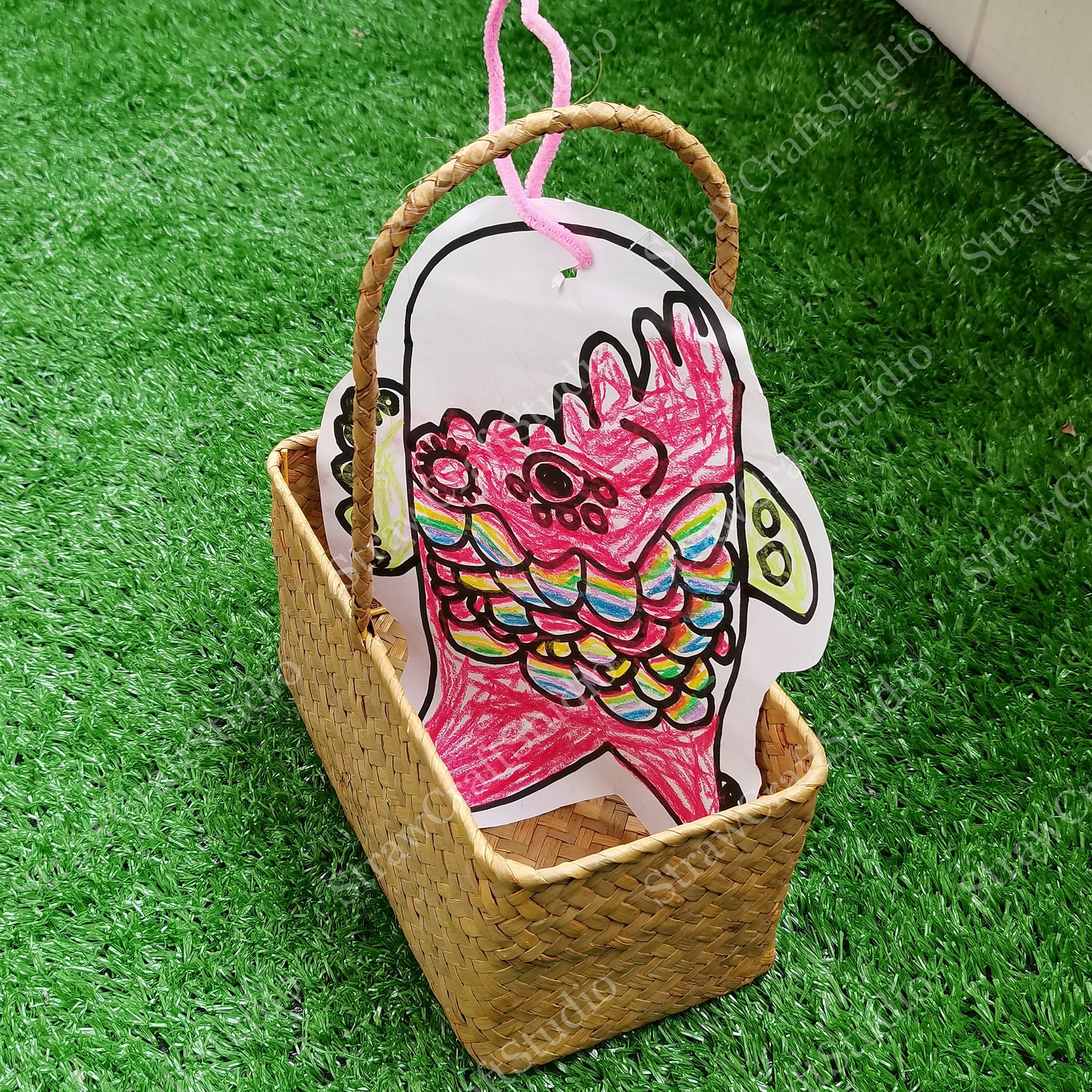 Handmade Woven Basket Woven Storage Basket Basket Etsy UK