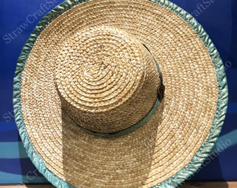 Straw Hat with Wide Brim, Sun hat, Summer Hat, Beach hat, Straw Beach hat, Sun hat women, Straw hat women, Vacation Hat, Vintage Hat