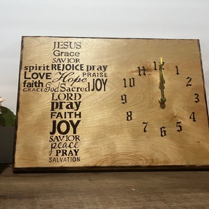 Love Joy and Peace clock