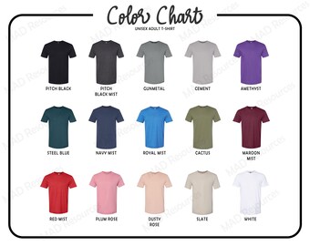 G67000 Color Chart - Etsy Singapore