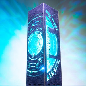 Cyberpunk Circuit Board LED Lamp | Gaming Room Decor