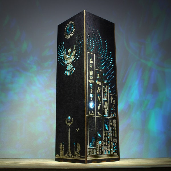 Egyptische mythologie nachtlamp | Egyptisch - Goden, piramides, hiërogliefen en obelisk | Ontwerplantaarn uit het oude Egypte