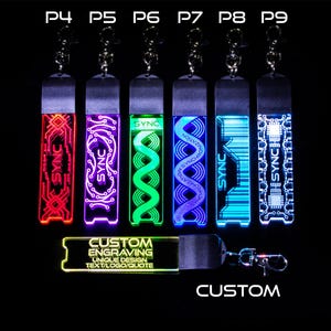 Futuristic Cyber LED Keychain | Different Designs - Circuit Board ...