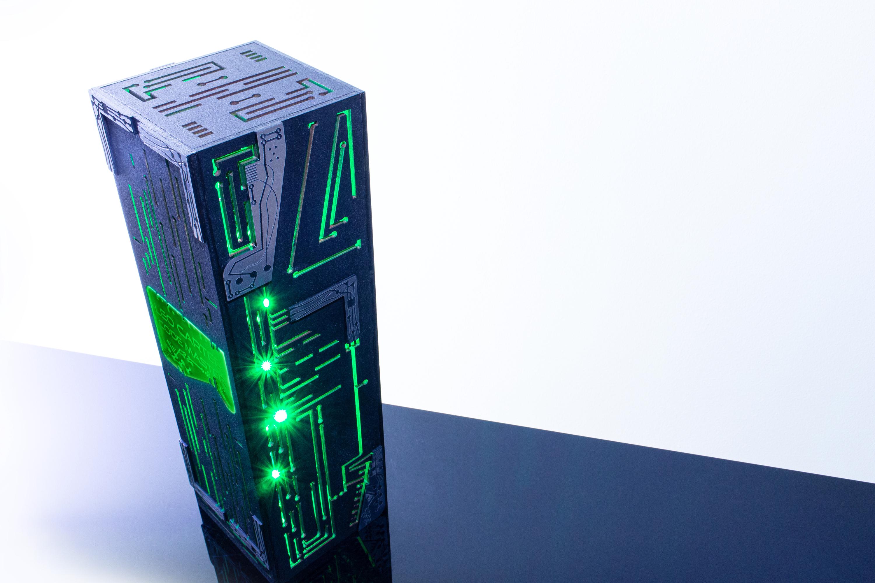 Cyber Neon Lamp – Futuristic PCB Desk Light, Gaming Room Decor, Coder ...