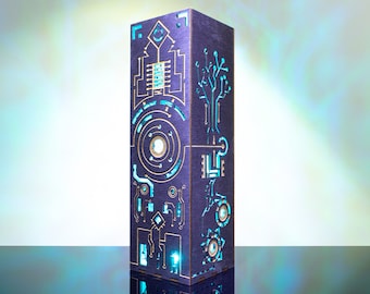Cyberpunk Lampe | Sci-Fi Tech Nachtlicht, Gaming Zimmer Dekor