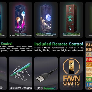 Lámpara de noche de creación de IA / Lámpara de madera hecha a mano, regalo para ingenieros de software imagen 9