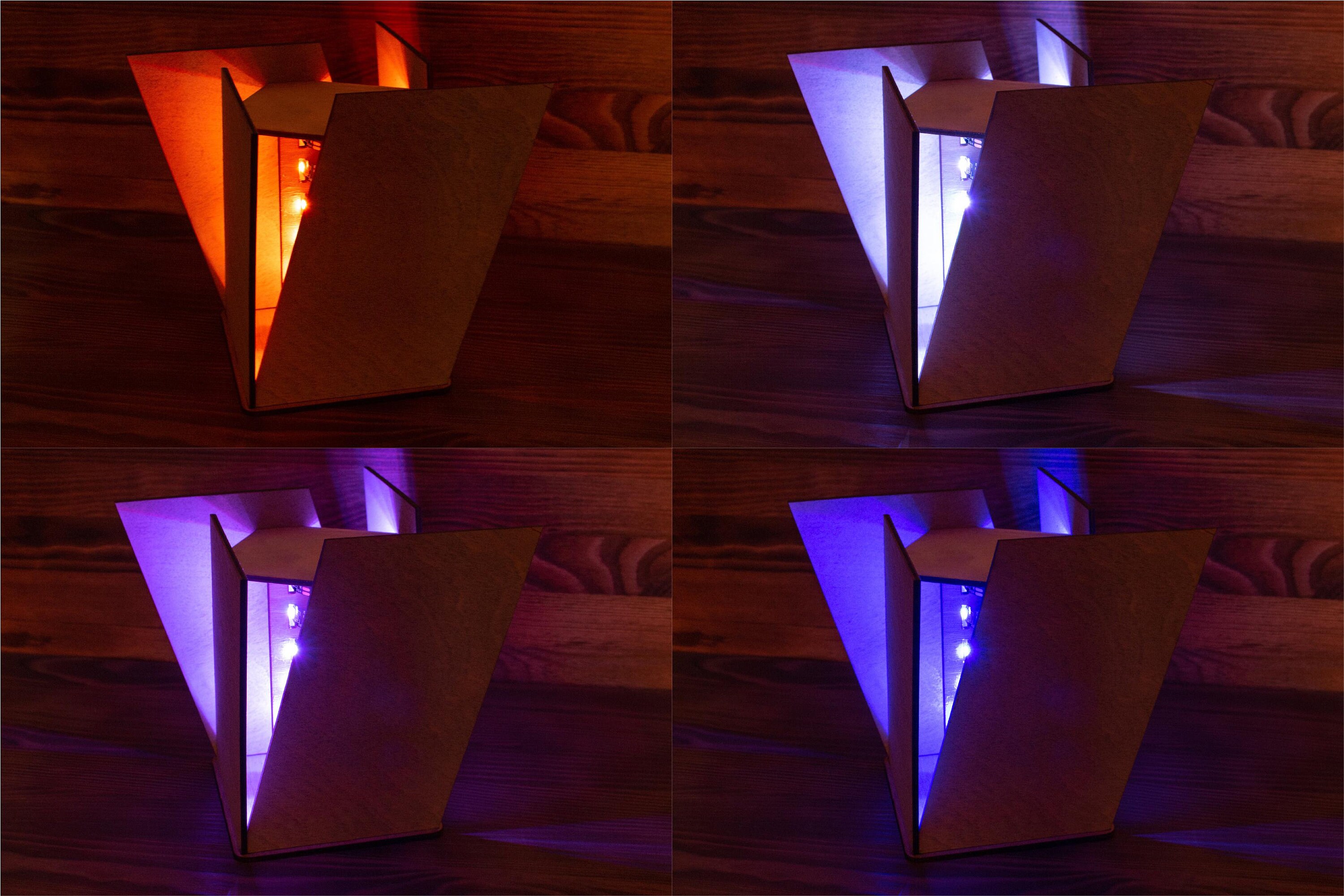 Futuristic Led Futuristic RGB LED Lamp | Cyberpunk Style Night Light - Etsy