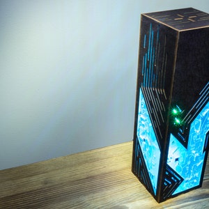 Circuit Board Lamp CyberPunk Style Decoration Lamp RGB LED Handmade Night Lantern Futuristic Style image 4