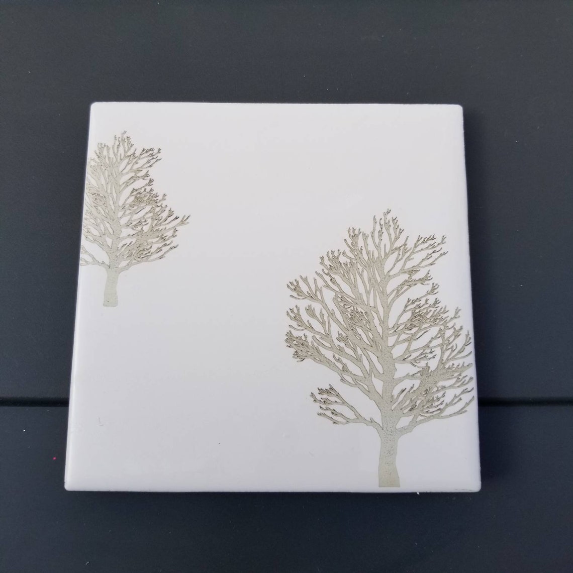 Laser etched tiles Set of 2 Great gift Etsy