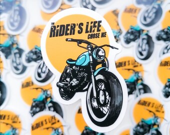 Adesivo in vinile per moto / Regalo per motociclista / Decalcomania chopper / Adesivo impermeabile per laptop / Accessorio per moto / Regalo per motociclista