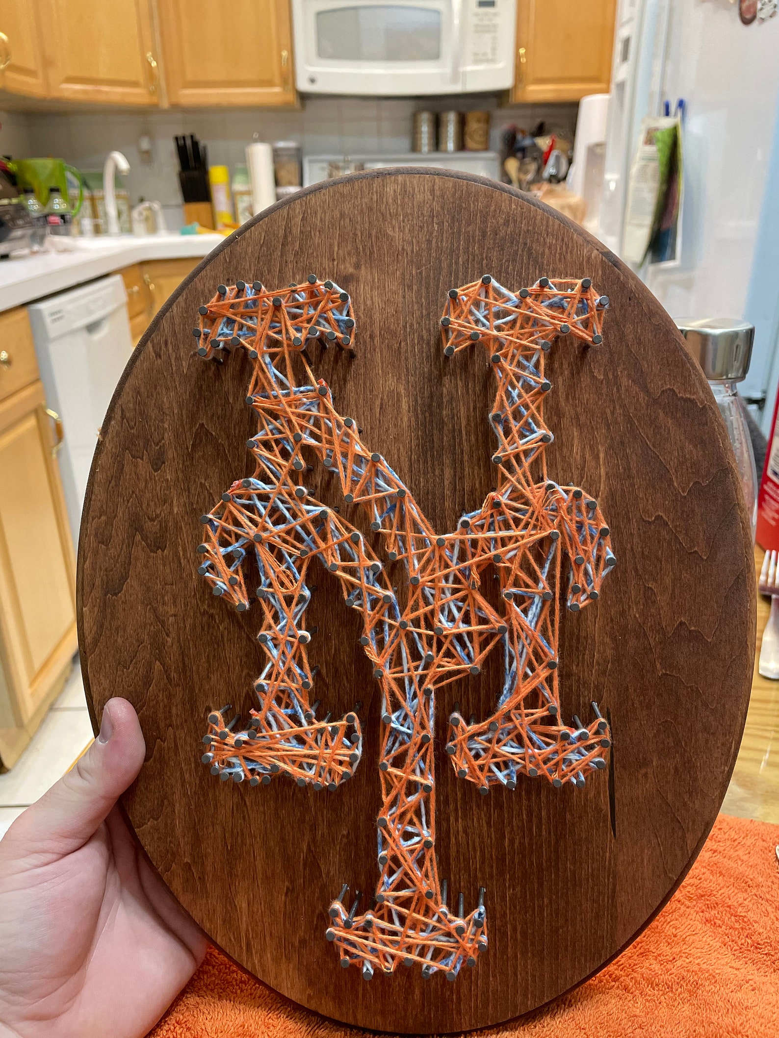 Custom String and Nail Artwood Wall Decor Etsy