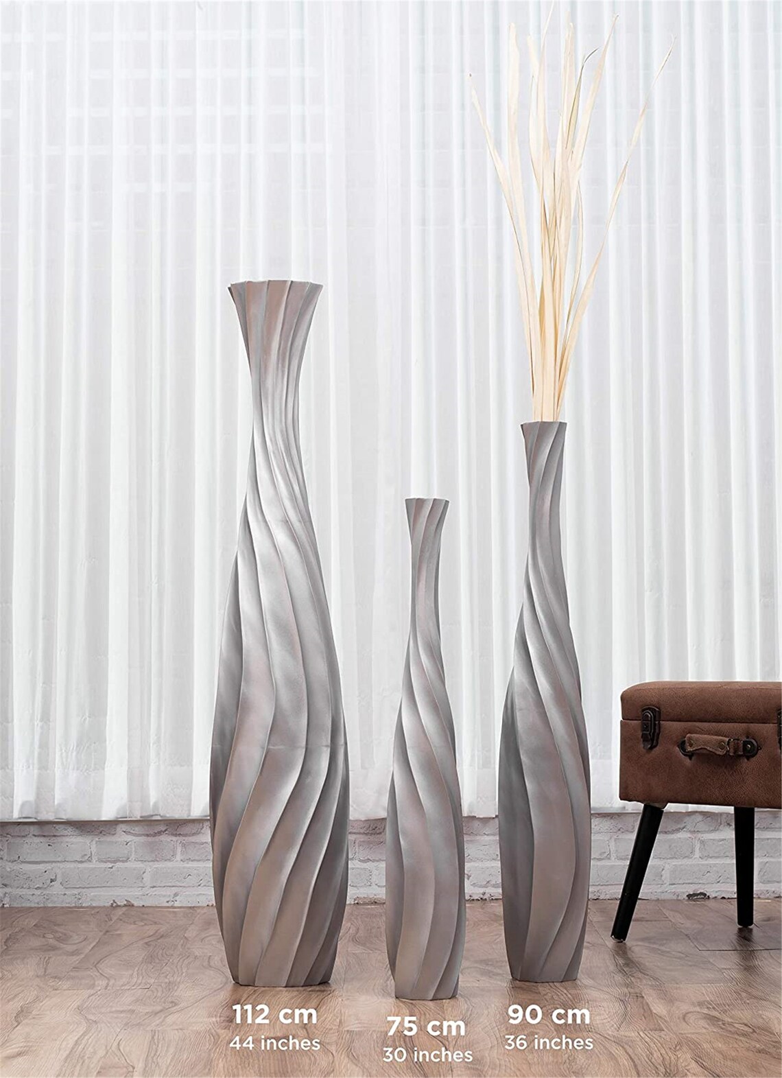 Leewadee Tall Big Floor Standing Vase for Home Decor 44 Etsy