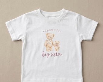 Big Sister Bears infant tee | I'm going to be a big sister baby shirt