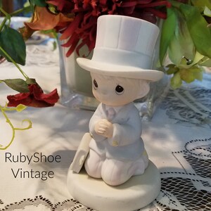 God Bless the U.S.A. Precious Moments Figur. Patenkind Geschenk. Enesco 527564. 1991.Samuel J. Butler. Gebet.