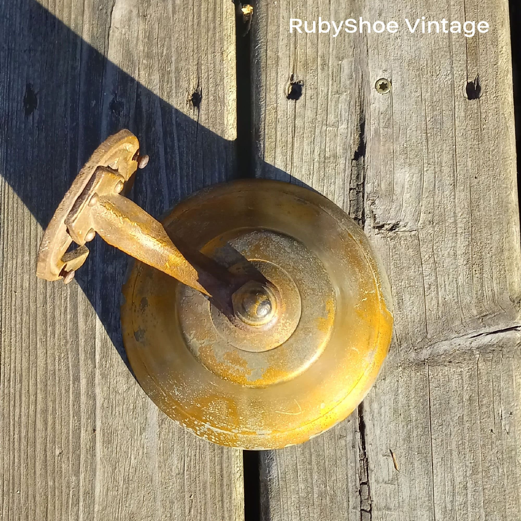 【好評にて期間延長】 Horseshoe With Bell Brass Vintage Mount. Japan in Made パーツ