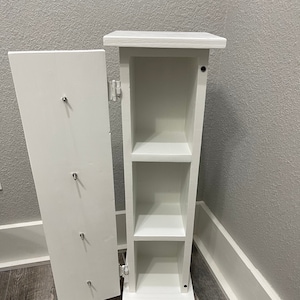 Narrow store farmhouse cabinet