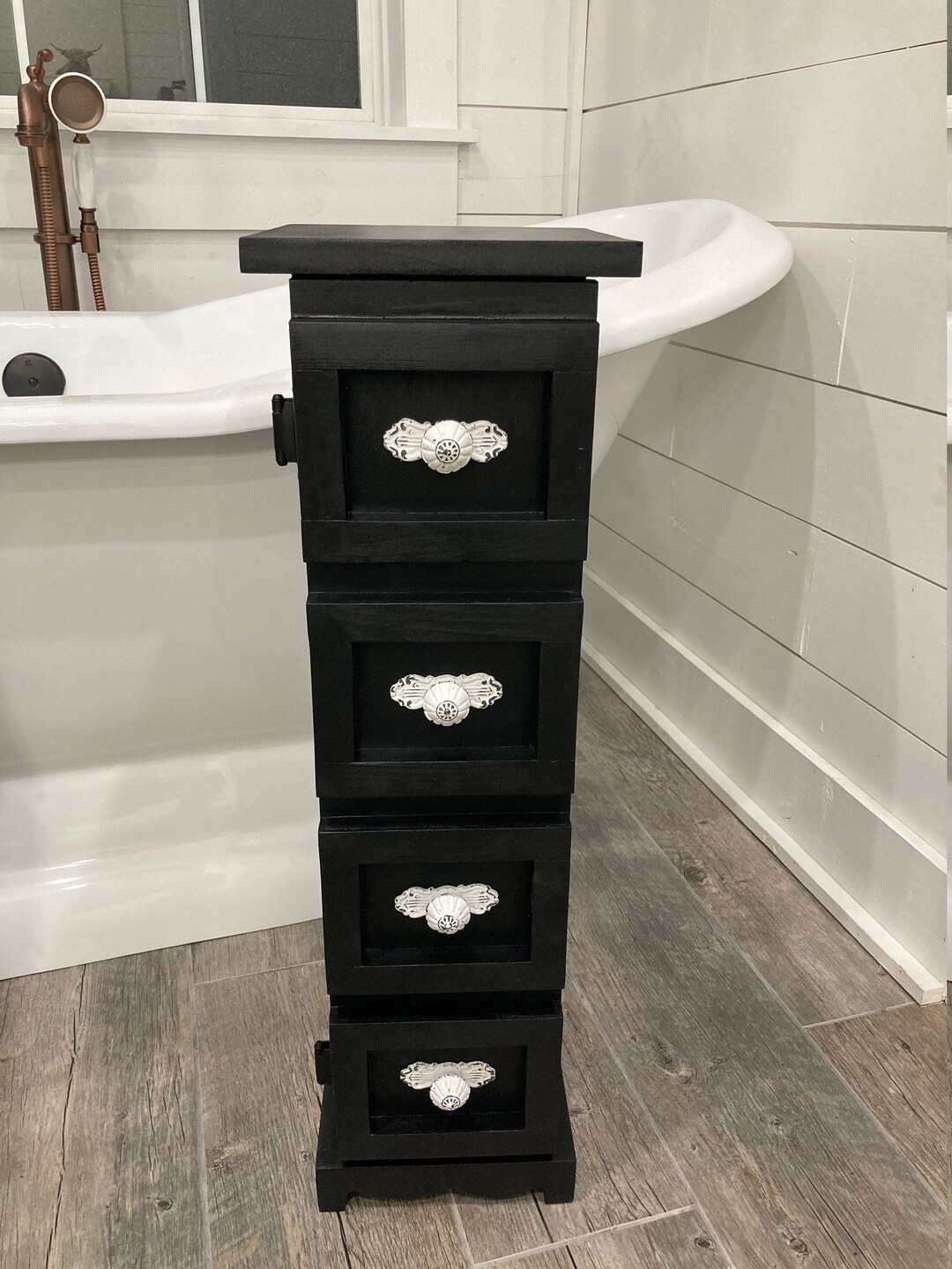 Bathroom Floor Bathroom Storage, Black Bathroom