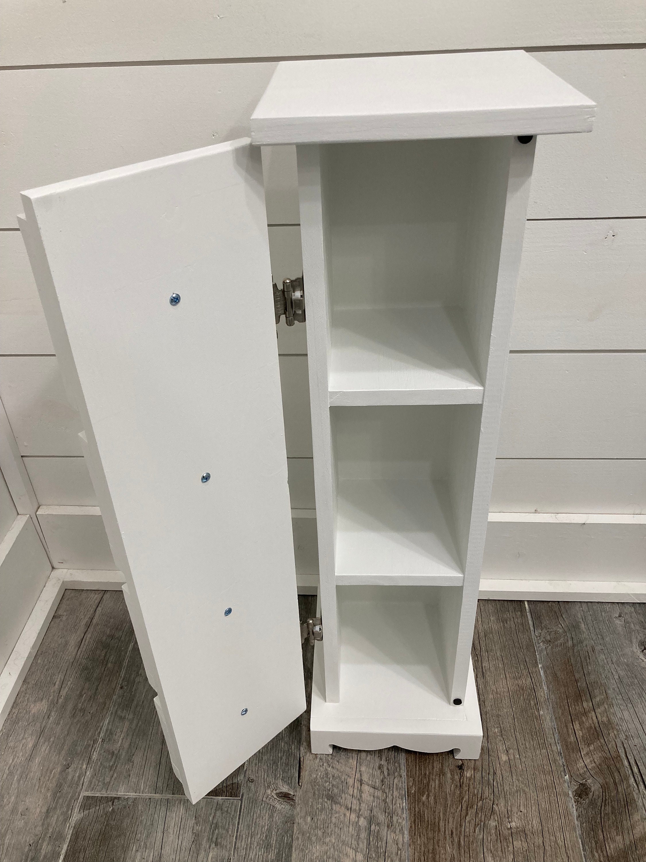 Narrow Bathroom Cabinet,Slim Shelf for Tiny Bedroom, Corner Storage Toilet  Shelves for Half Bath - Storage & Filing Cabinets, Facebook Marketplace