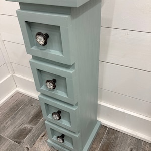 Bathroom Floor Cabinet, Bathroom Storage, Farmhouse Cabinet, Toilet Paper Storage, Toilet Brush Storage, Small Solid Wood Cabinet, Glassknob