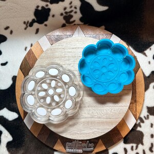 Round Concho Freshie Mold, Silicone Mold, Freshie Mold, Western Freshie Mold