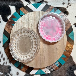 Oval Concho Freshie Mold, Western Freshie Mold, Silicone Mold, Freshie Mold