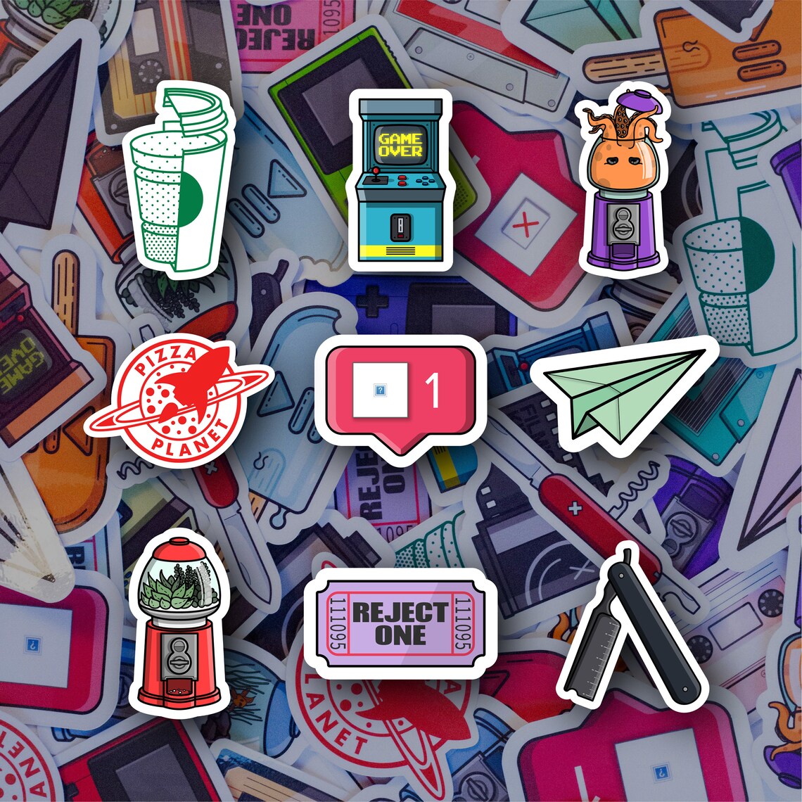 Assorted Vinyl Sticker Pack Etsy