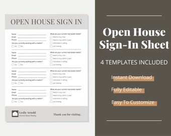 open house printable etsy