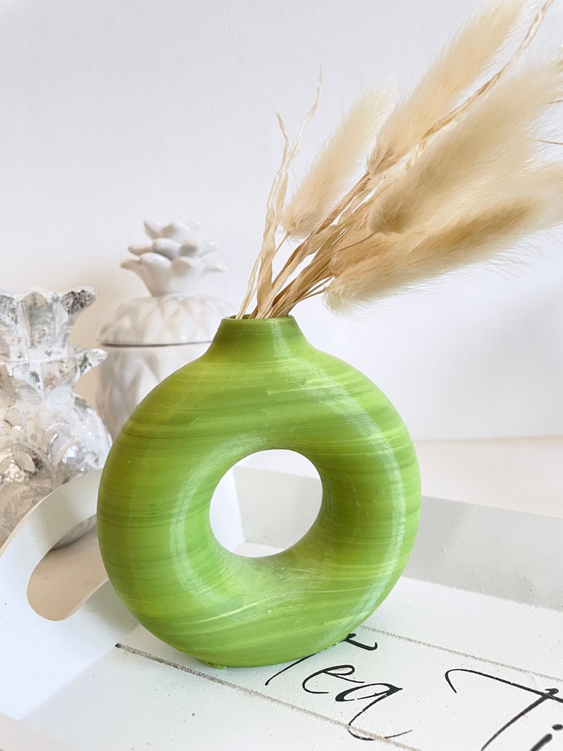 Kleine Donut Vase aus nachhaltigem bio Kunststoff im Skandi Etsy