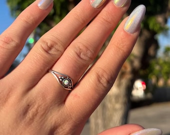 STARLIGHT - cat eye rainbow chrome press on nails acrylic fake false gel