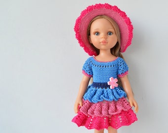 Paola Reina Doll Clothes Set, Handmade outfit for Paola Reina doll and other 12-13 inch dolls