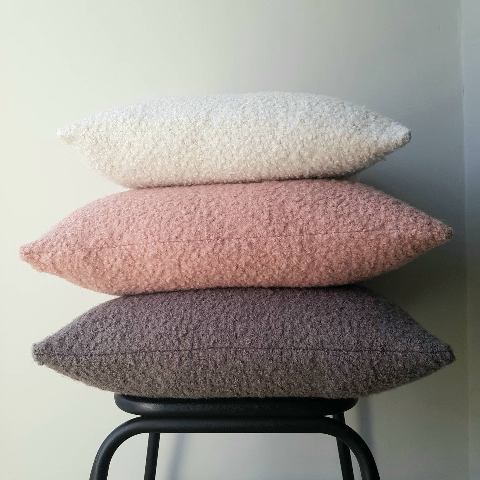 Boucle Cushions with luxury inner. made to order on Etsy