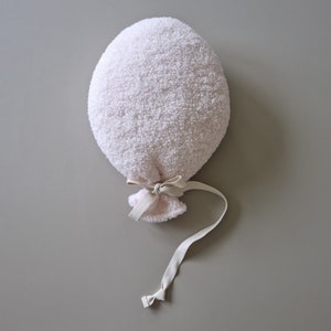 Mini ballons Mini-nuages Ballon bouclé Nuage bouclé Ballon en lin Décoration murale pour chambre d'enfant Cadeau baby shower Décoration murale Vanilla Boucle