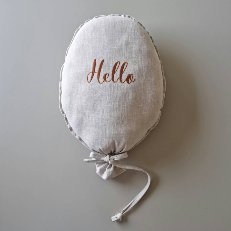 Baby Announcement Balloons Boucle Balloon Linen Balloon Etsy