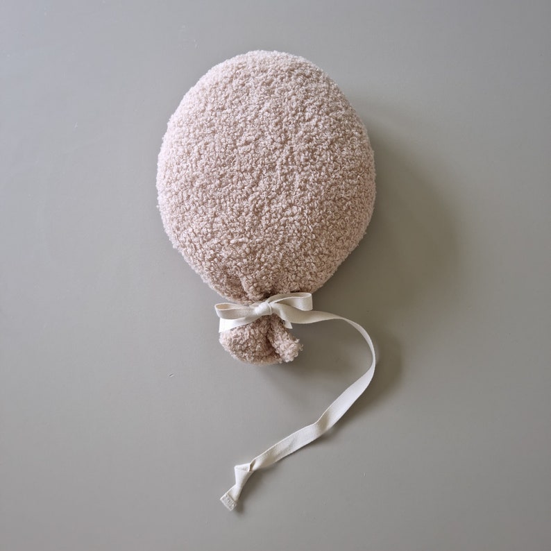 Mini ballons Mini-nuages Ballon bouclé Nuage bouclé Ballon en lin Décoration murale pour chambre d'enfant Cadeau baby shower Décoration murale Cookie Boucle