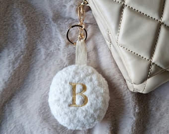 Boucle Pompom Keyring |Boucle Keyring | Boucle | Bouclé | Pom Pom | Keyring | Accessory | Handbag Accessory | Cute Keyring