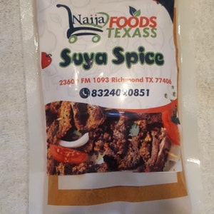 Best Nigeria Suya spice /yagi/ Kilishi pepper /Khebab spice/Barbecue seasoning ,Meat Rub/Unique Spices,African Spices for Grilling, 8oz