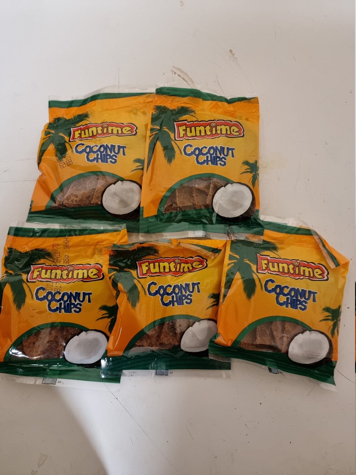 Funtime Coconut Chips Pack of 5 /pack of 18 Available and Etsy