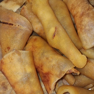 IJEBU POMO seco, tamaño mediano, 12 piezas, piel de vaca/Ijebu Pomo